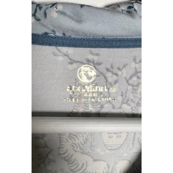 Spartina 449 Womens Large Modal Stretch Staffordshire Dogs Pajama Top - Picture 5 of 9